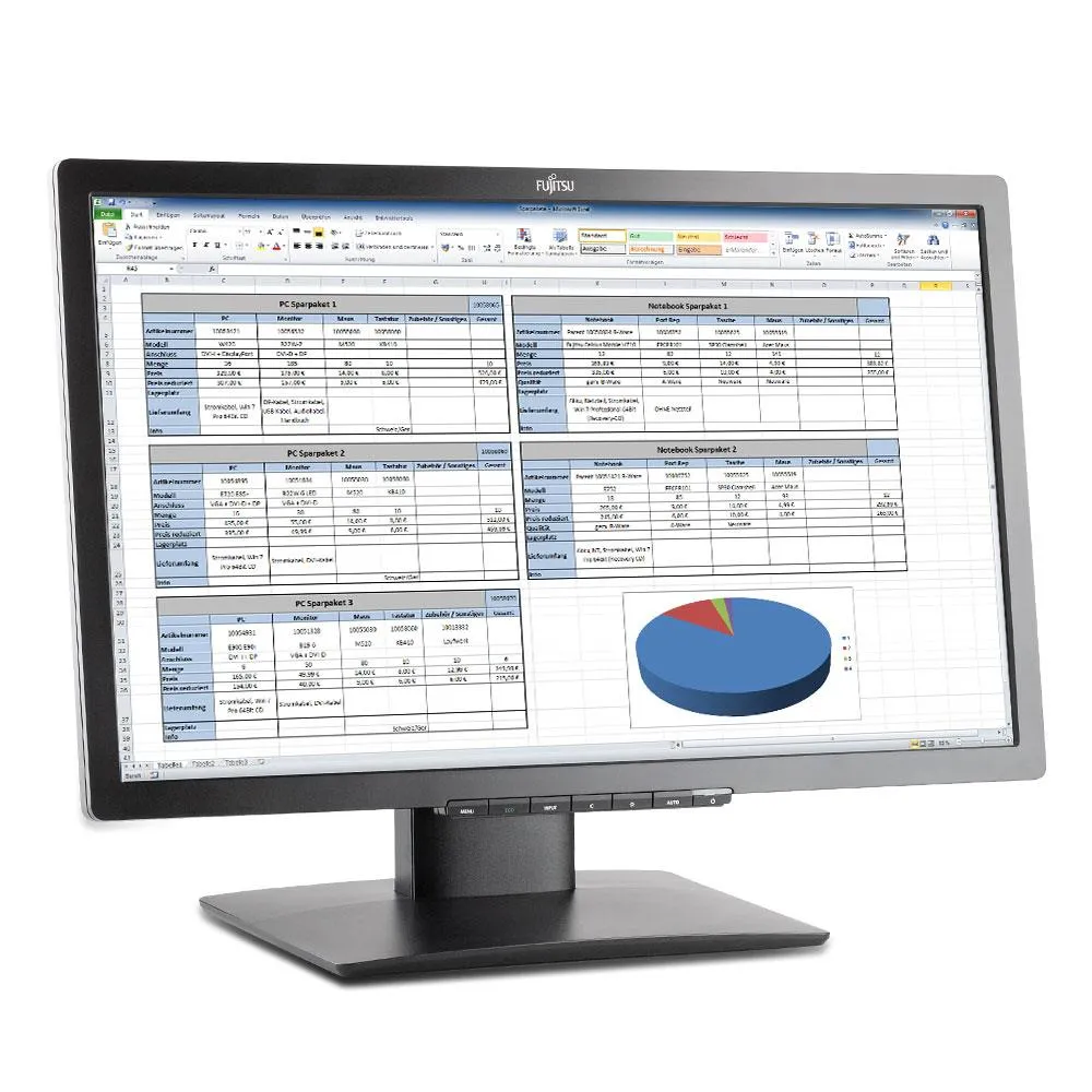 Fujitsu B24T-7 Zwart refurbished monitor